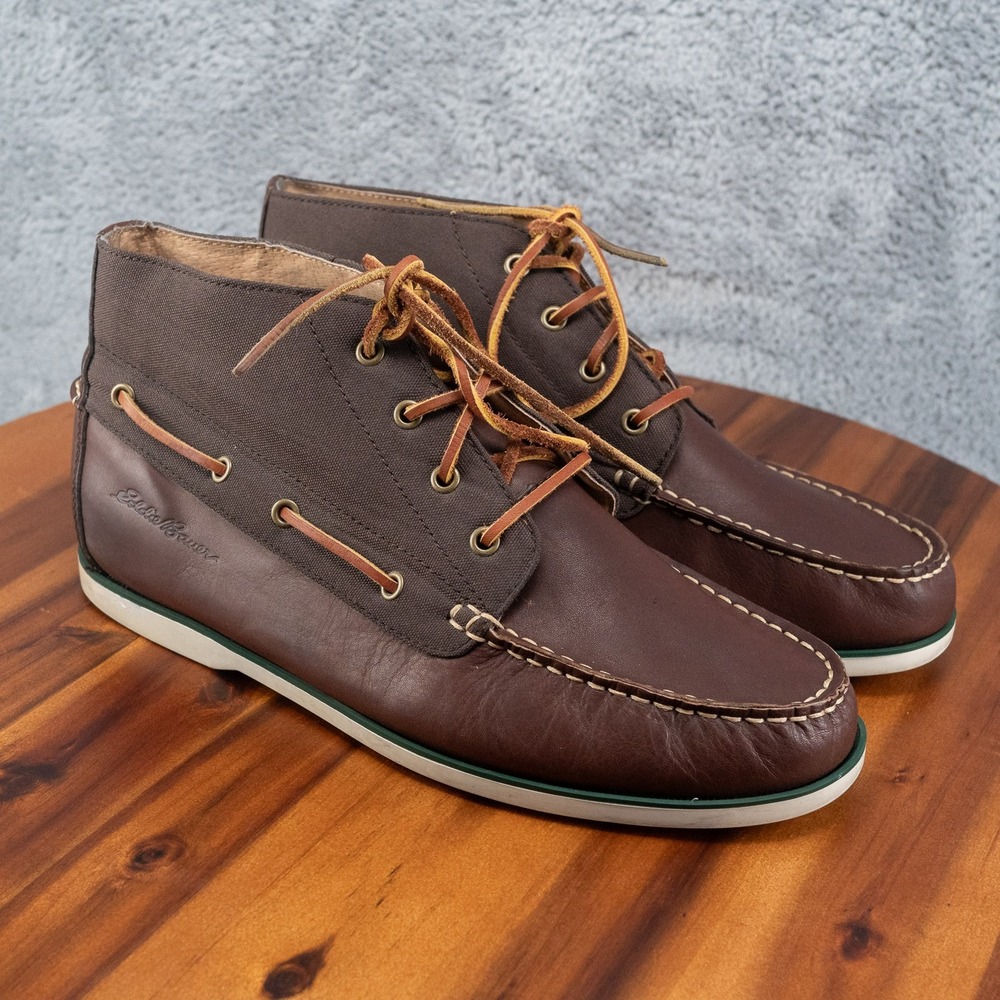 Eddie Bauer Westbrook Leather Mid Top Men's Deck Shoes Size 12 M